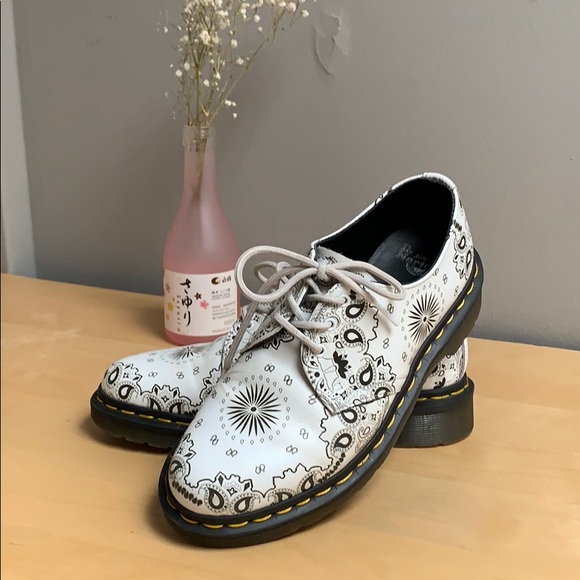 Dr. Martens Shoes - 1461 White Paisley Dr Martens